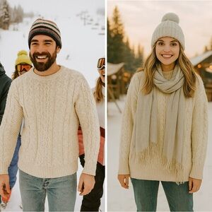 Gaeltarra of Ireland Unisex Fisherman Wool Sweater Men’s Medium / Women’s Large